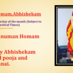 Sat 18th Oct – Hanuman Homam, Abhishekam